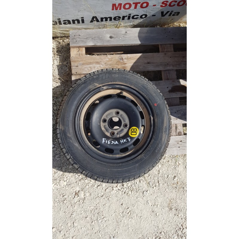 FORD FIESTA 6 SERIE MK7 RUOTINO RUOTA SCORTA CERCHIO IN FERRO 175/65 R14