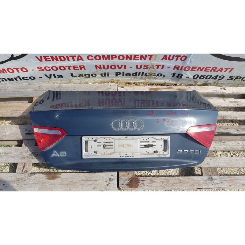 AUDI A5 8T BAULE BAULIERA PORTELLO COFANO BAGAGLIAIO POSTERIORE FANALINI COMPLET