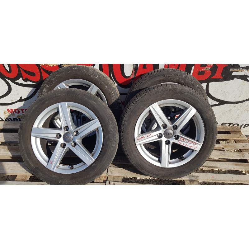 4x CERCHI IN LEGA CON PNEUMATICI GOMME AUDI A3-TT-S3 INT. 5x112 DA 16 POLLICI