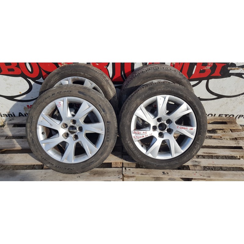 4x CERCHI IN LEGA CON PNEUMATICI GOMME AUDI A5-A4-A7-A8 INT, 5x112 DA 17 POLLICI