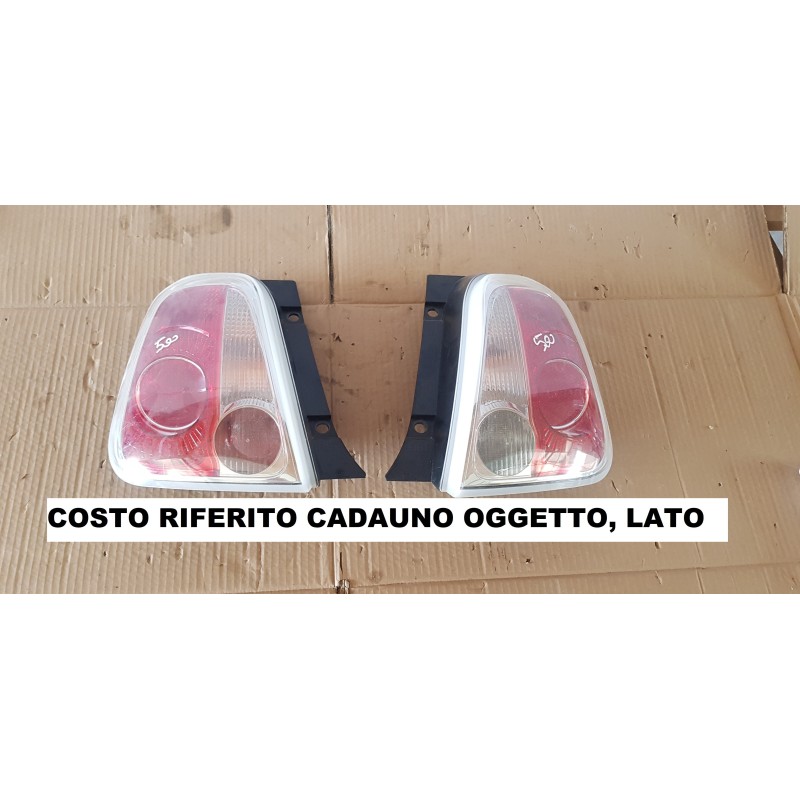 FIAT 500 2S STOP FANALE FANALINO FARO LUCE POSTERIORE ESTERNO DESTRO SINISTRO