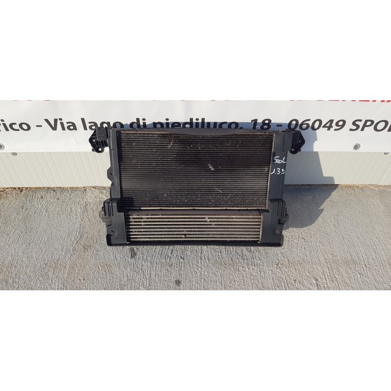 FIAT 500L KIT RADIATORI RADIATORE ACQUA CLIMA ELETTROVENTOLA INTERCOOLER 1.3D