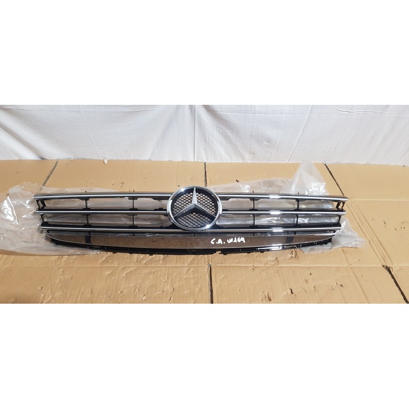 MERCEDES CLASSE A W169 MASCHERINA LOGO GRIGLIA CROMATA CALANDRA A1698800983