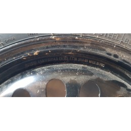 NISSAN JUKE/QASHQAI RUOTA SCORTA RUOTINO CERCHIO FERRO 125/80 R17 POLLICI