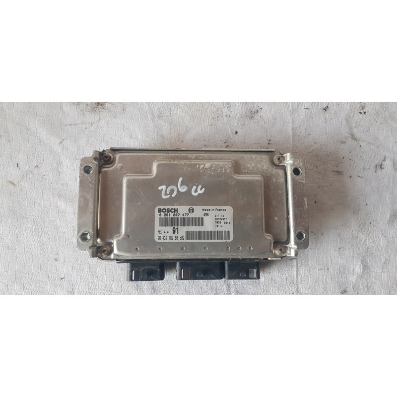 PEUGEOT 206cc CENTRALINA MOTORE ECU AVVIAMENTO BOSCH 0261207477 9643218980