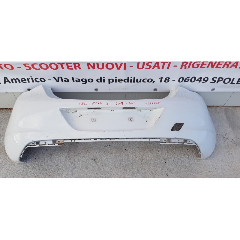 OPEL ASTRA J PARAURTI PARAURTO POSTERIORE NUDO REAR BUMPER 13266587