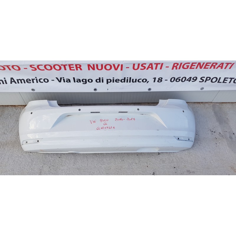 VOLKSWAGEN POLO 6C PARAURTI PARAURTO POSTERIORE NUDO REAR BUMPER 6C6807421