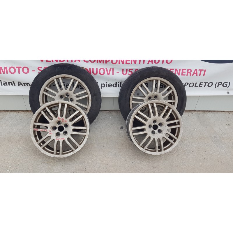 4x CERCHI CERCHIO IN LEGA ALFA ROMEO 156-147-GT Q4 DA 17" POLLICI INT. 5x98