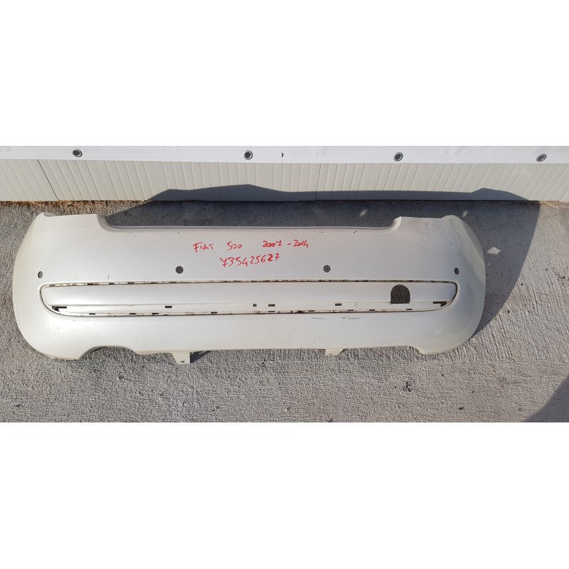 FIAT 500 PARAURTI PARAURTO POSTERIORE NUDO REAR BUMPER 735425627